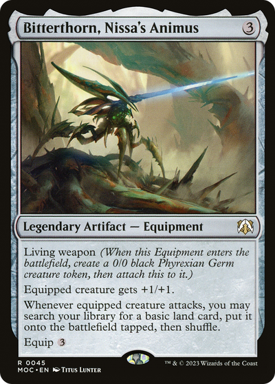 Bitterthorn, Nissa's Animus (45) (Commander: March of the Machine)