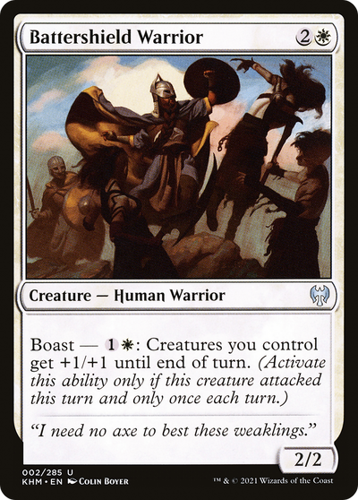 Battershield Warrior (2) (Kaldheim)