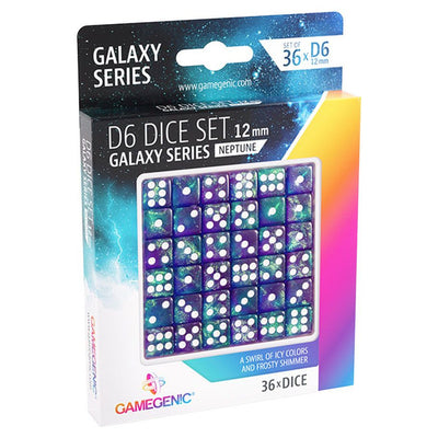 Galaxy Series - Neptune - D6 Dice Set 12 mm (36 pcs)