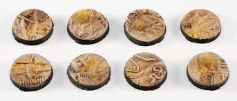 Gamers Grass Battle Ready Bases - Dunes of Bourak - Round 25mm (8x)