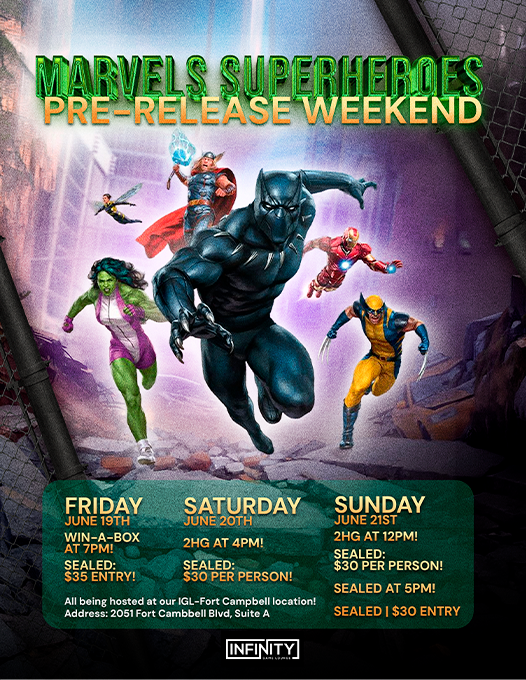 Marvel's Superheroes Pre-Release Friday Win-A-Box