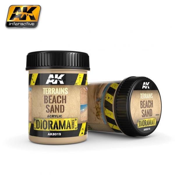 AK-Interactive: (Texture) TERRAINS BEACH SAND - 250ml (Acrylic)