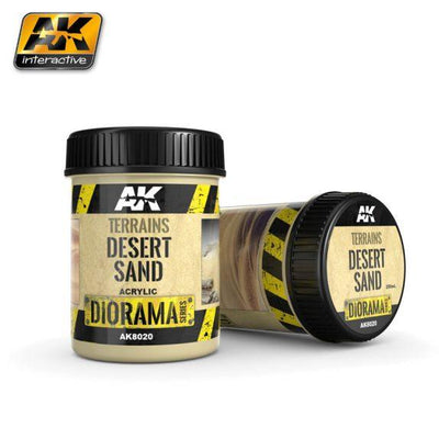 AK-Interactive: (Texture) TERRAINS DESERT SAND - 250ml (Acrylic)