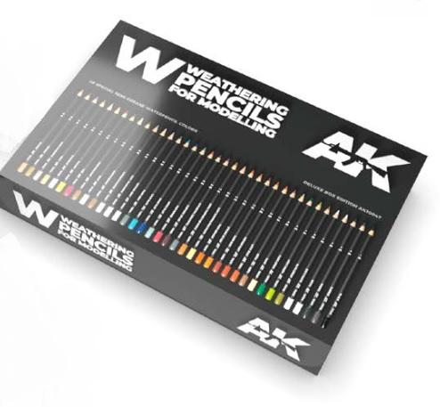 AK Weathering Pencils for Modelling: Deluxe Edition Box Set (37)