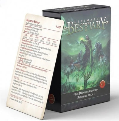D&D 5th Edition: The Dreaded Accursed Reference Deck #1 (5E)