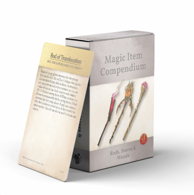 D&D: Magic Item Compendium Deck - Rods, Staffs and Wands (5E)