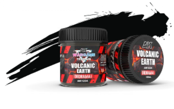 AK-Interactive: Battle Ground Terrain Textures - Volcanic Earth (100ml)