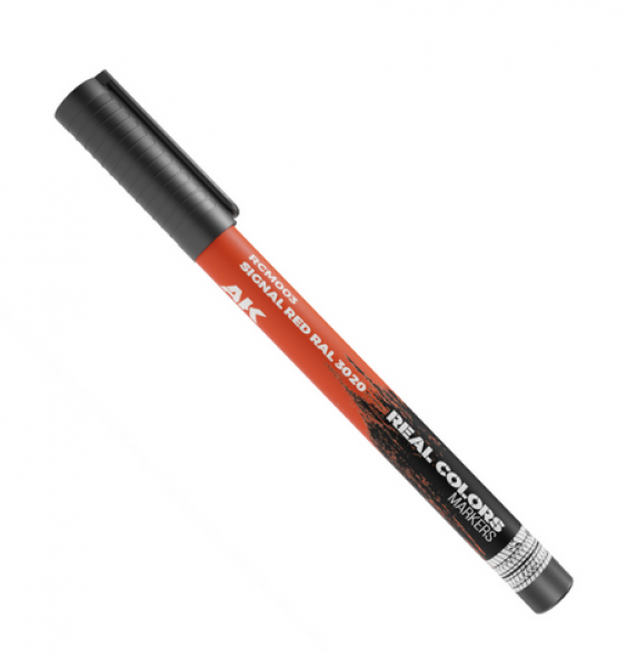 AK-Interactive: Real Color Acrylic Paint Marker - Signal Red RAL3020