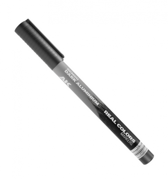 AK-Interactive: Real Color Acrylic Paint Marker - Dark Aluminium