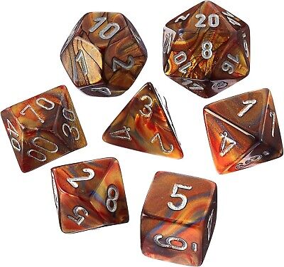 Lustrous Mini 7 Die Set Gold Silver
