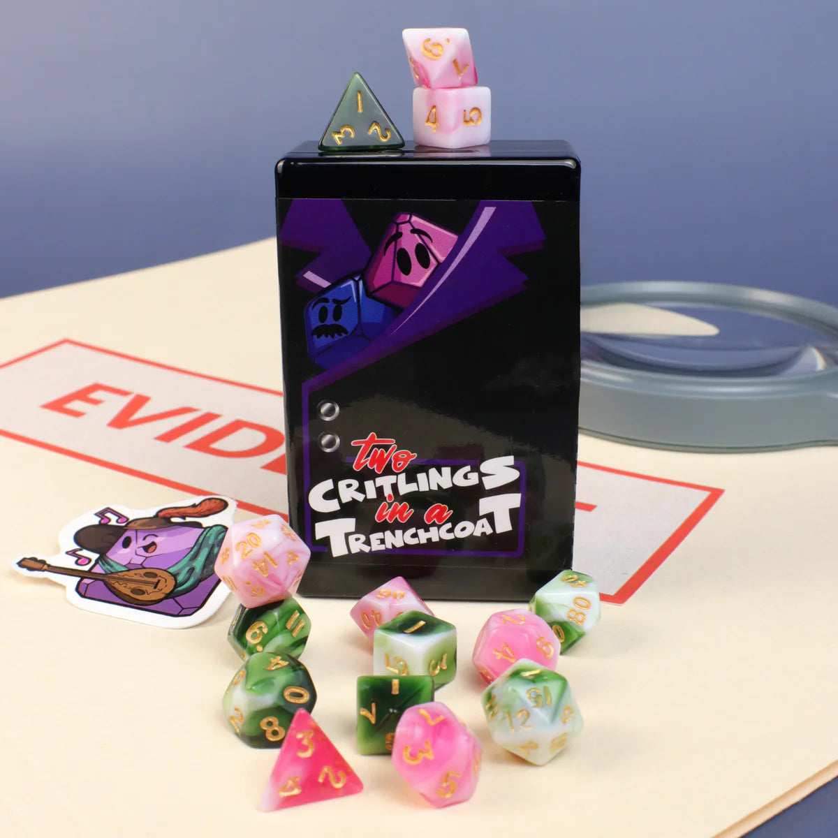 Die Hard Dice 2x Mystery 7pc Mini RPG Set - Two Critlings in a Trenchcoat